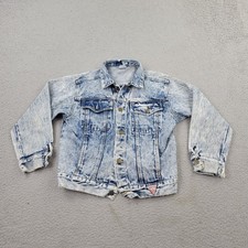 Georges Marciano Guess Denim Jacket Boys 14 VTG Blue USA Kids Buttons 80s