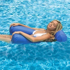 Hot Swimways Dry Float Socializer Pool Float Inflatable Recliner Chair US