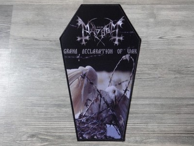 Mayhem Coffin Back Patch Back Shape Black Metal Morbid Petrov Dead Immortal 7