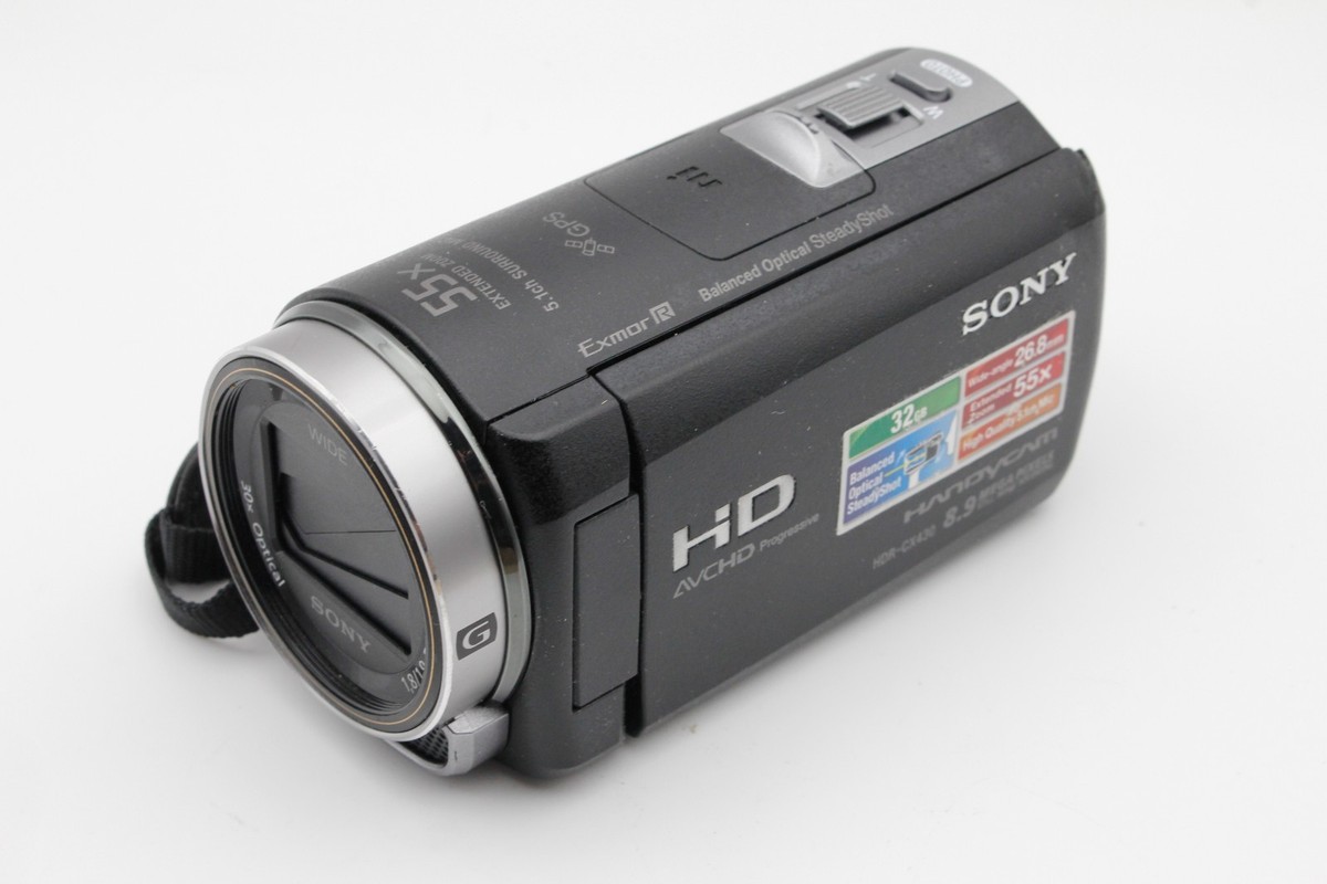 Sony HDR-CX430V Digital Handycam Camcorder Black - Tested