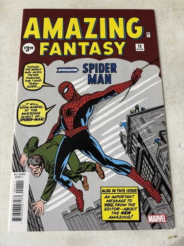 Amazing Fantasy #15 Facsimile Edition 1st Appearance Spider-Man 2019 Marvel