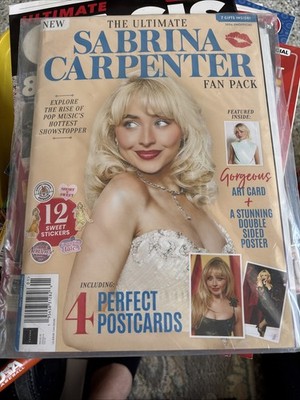 Sabrina Carpenter Ultimate Fan Pack 2025 Magazine w/ 8 Free Gifts inside! US!