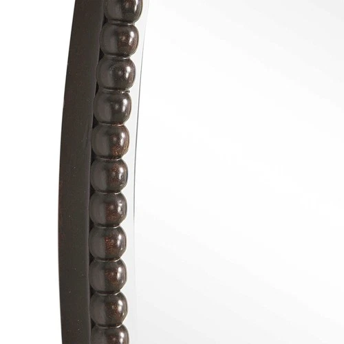 Uttermost 01101 B Bronze Sherise Oval Beveled Mirror With Beaded Frame - Picture 2 of 4