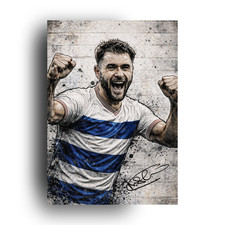 Charlie Austin Graffiti Art Print (Perfect for QPR Fans)