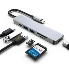 USB C Docking Station, HDMI to USB C Adapter for Monitor, USB-C Hub HDMI Dong...