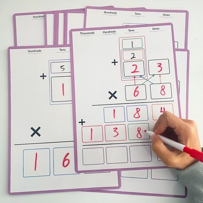10x Multiplikation Schritttabelle Kinder Mathematik Training Mathe Lernwerkzeug