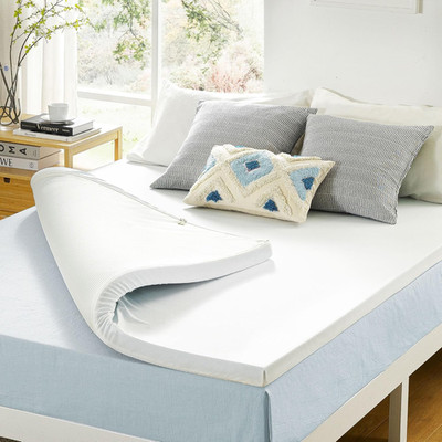 3 Inch Gel Memory Foam Mattress Topper with Cover, Certipur-Us Certified, Dorm E
