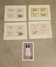 SCOTLAND DOGS 4 M/SHEETS & MINI BLOCK PERF &IMPERF MNH