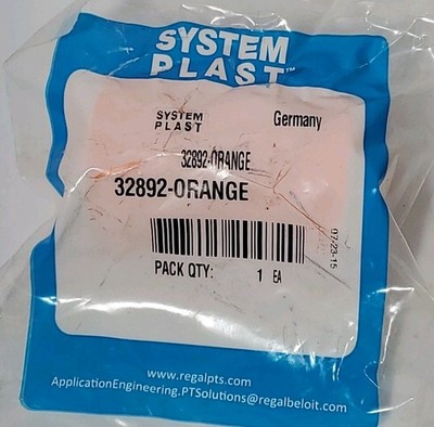 Single System Plast 32892-ORANGE Return Roller with Rubber 57mm x 82.5mm NEW