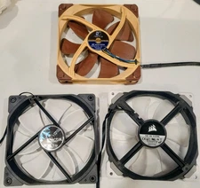 PC Case Fan bundle: NOCTUA NF-A14 PWM 140mm; CORSAIR 140mm; FRACTAL DESIGN 140mm
