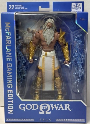 McFarlane Gaming Edition God Of War ZEUS Action Figure Kratos 22 POA - product listing photo