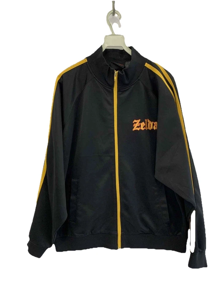 Jaqueta Nintendo The Legend of Zelda Olde School Track 2004 Antiga Preta Tamanho G #93 - Imagem 2 de 4