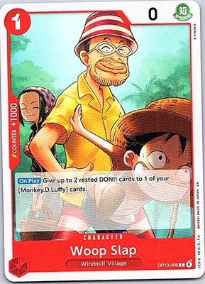 Woop Slap OP13-006 Common Carrying On His Will One Piece Near Mint