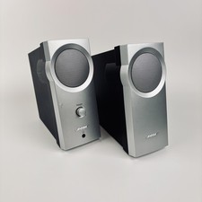 Bose Companion 2 Computer Speakers Pair with Power Adapter and Cables Tested