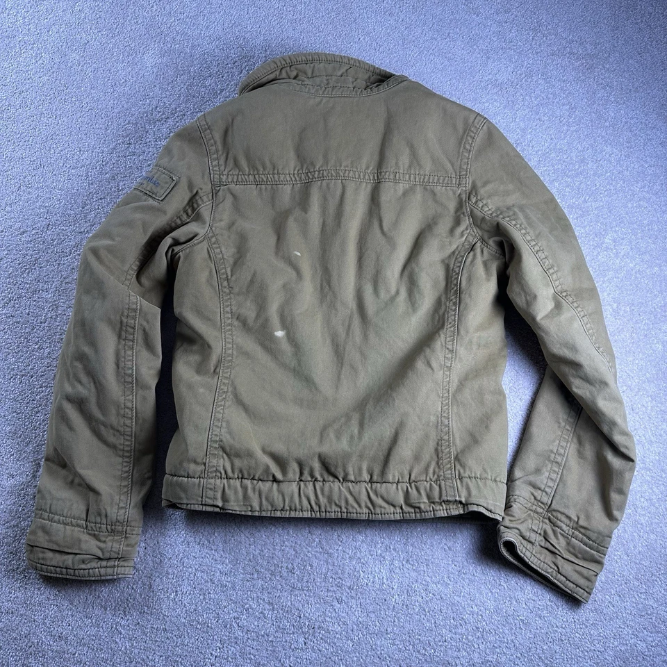 Chaqueta Abercrombie Niño XL Tostado Adirondack Imitación Piel Sherpa Larga Pila Forrada Foto 2 de 4