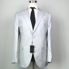 Jos A Bank Reserve 100%silk Tailored Fit Solid Dinner Jacket Blazer 44R D010028