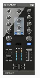 Native Instruments Traktor Kontrol Z1 2 Deck 2 Channel DJ Mixer Black with case