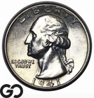 1941-D Washington Quarter, Choice Unc+