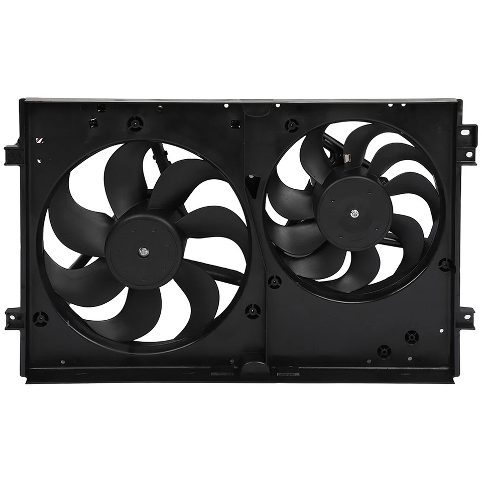 Conjunto de ventilador de refrigeración condensador radiador eléctrico para Volkswagen Golf 1999-2006 Foto 3 de 4