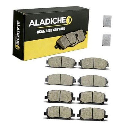  8Pcs Front Rear Ceramic Disc Brake Pads Set Compatible with 