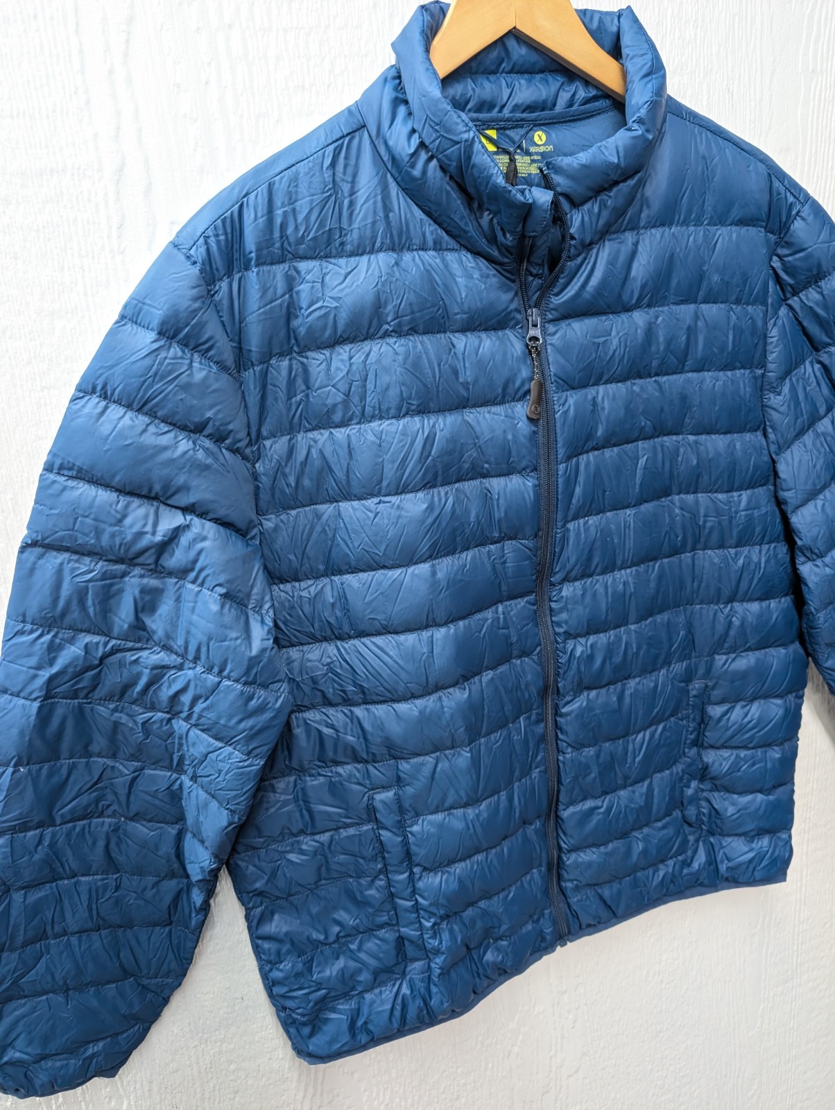 Xersion Packable Down Puffer Jacket Blue Men's Si… - image 2