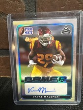 2021 Leaf Pro Set Power Base Platinum Spectrum Foil 82/99 Vavae Malepeai Auto
