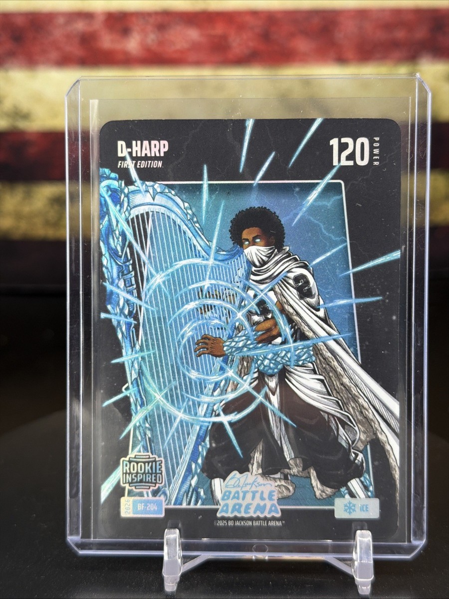 2026 Bo Jackson Battle Arena D-Harp Battlefoil Ice #BF-204 “Dylan Harper”