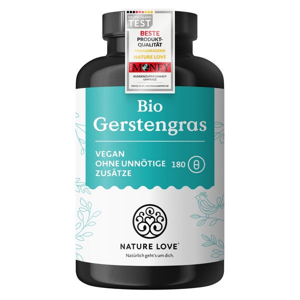 Bio Gerstengras Kapseln - 180 Kapseln_FüR 2 Monate-image