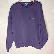 Vtg 1990s champion crewneck sweatshirt purple fleece XXL