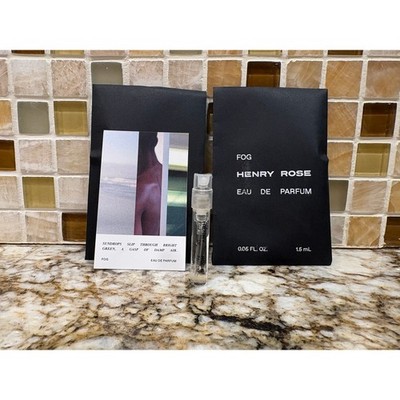 Henry Rose Fog Eau de Parfum Sample Vial 1.5ml Spray Lot of 2 New