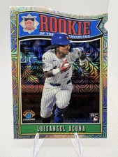 2025 Bowman Chrome  Rookie of the Year Favorites Luisangel Acuna Mojo Refractor