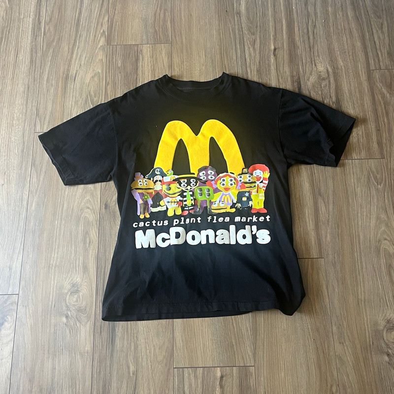 McDonald's x Cactus Plant Flea Market Limited Edition T-Shirt Black Medium 2022