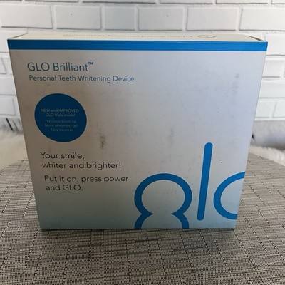GLO Brilliant Teeth Whitening Device Kit Take Home System (No Lip Care Included)