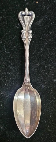 Antique  TOWLE Old Colonial Sterling Teaspoon 5 1/2"  Monogram Dated 1904