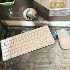 Apple Magic Keyboard  Magic Mouse 2 Bundle Rechargeable Wireless Tested Working
