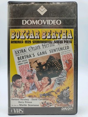 VHS BoxCar Bertha AMERICA 1929 STERMINATELI Scorsese GANG SENTENCED Domovideo