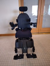 Pride Quantum J6 Power Wheelchair Black Joystick Tilt Leg Elevation system