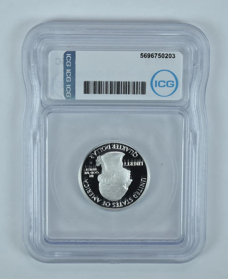 2021-S Washington Quarter ATB Tuskegee Airmen Limited Edition PR70 ICG *9208 - Image 2 of 4