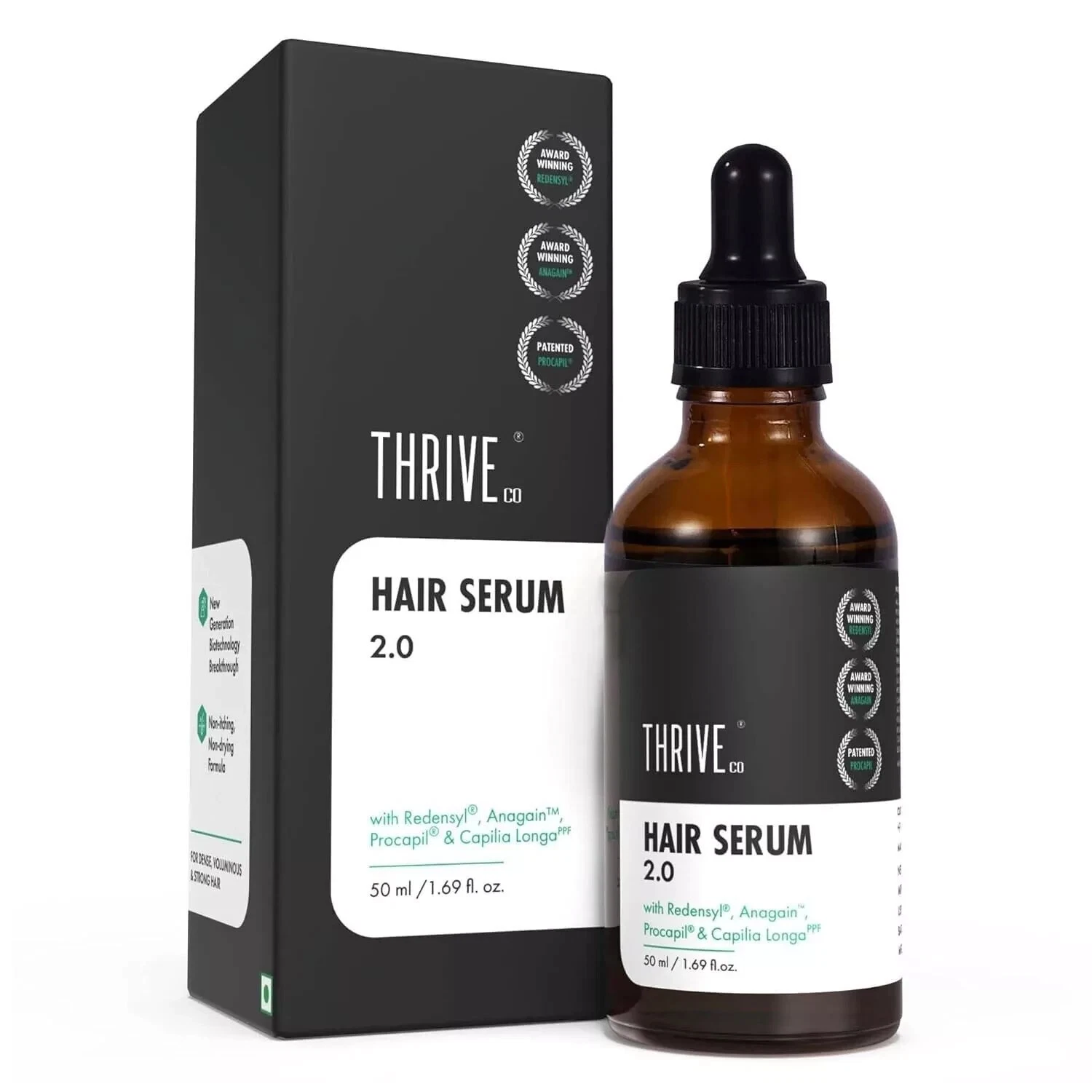 ThriveCo Hair Growth Serum with Redensyl, Anagain, Procapil & Capilia Longa 50ml