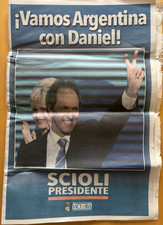 Periódico Publicidad Electoral Scioli FPV - Elecciones Presidenciales 2015 Argentina - Raro