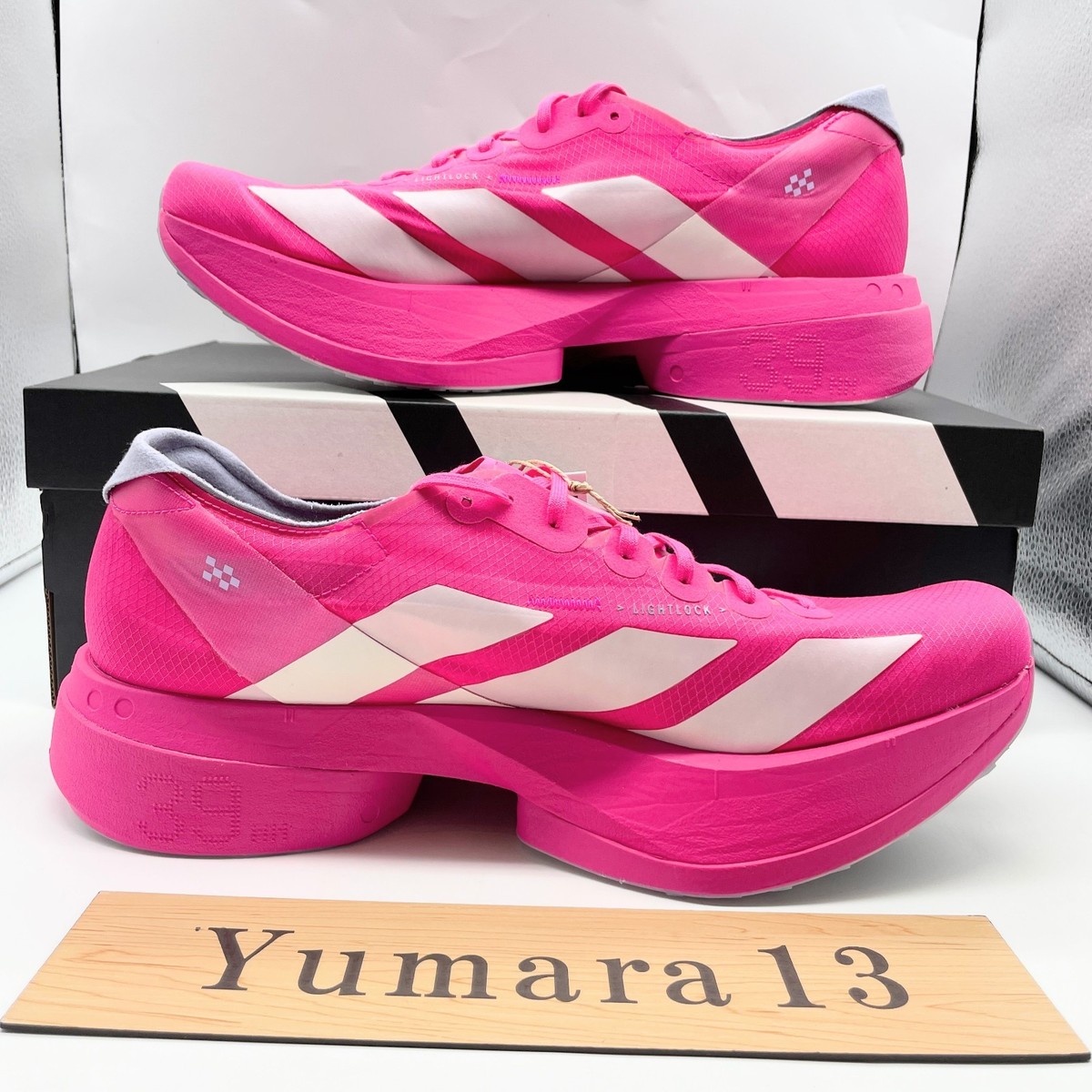 adidas Adizero Adios Pro 4 Shock Pink Zero Metallic JR1269 Men's