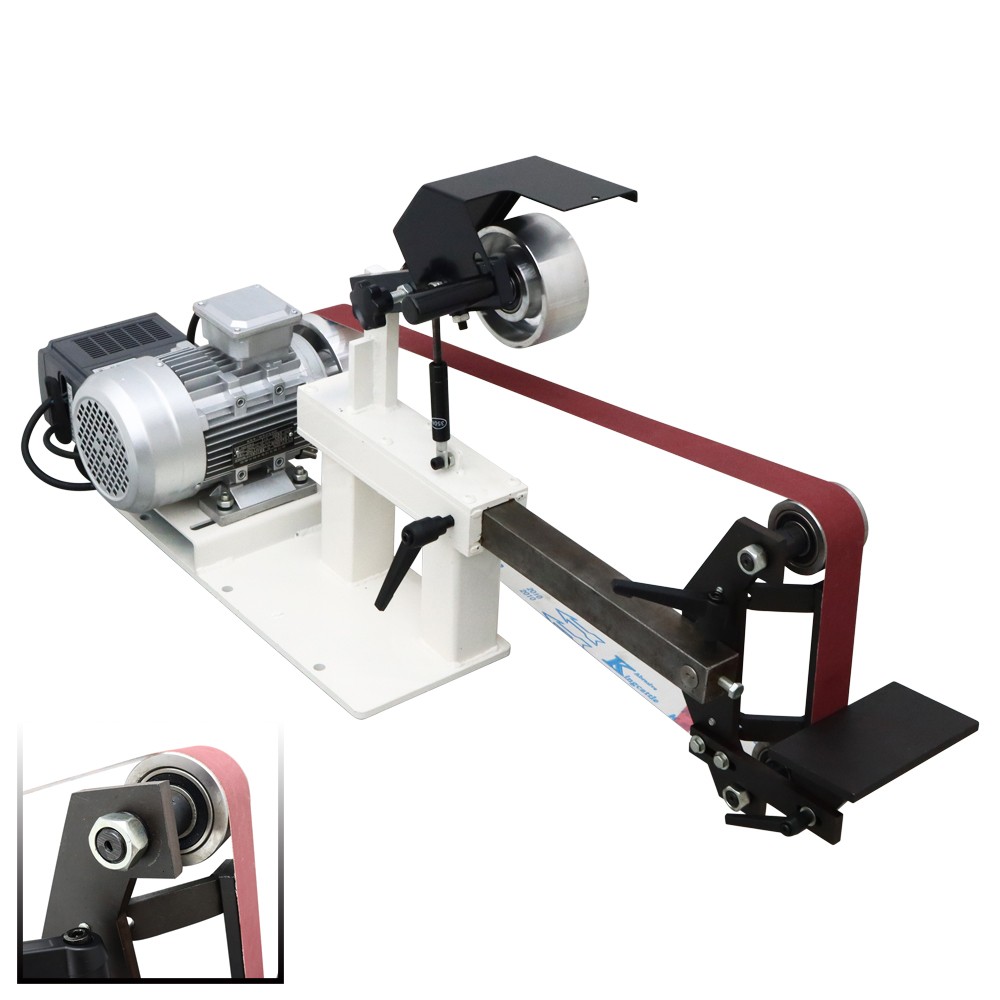 Industrial Grade 110V Belt Sander with 3 Grinding Wheels