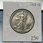 1918 S Silver Walking Liberty Half Dollar Better Early Date Coin