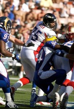 Jonathan Ogden AFC in action v the NFC at the NFL Pro Bowl Game on- 2004 Photo