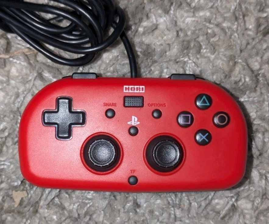Controlador Gamepad Hori Mini con Cable (Rojo) para Sony PlayStation 4 / PS3 / PC – USB Foto 2 de 4
