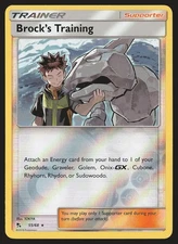 Hidden Fates Brock's Training #55/68 Reverse Holo Pokemon Card