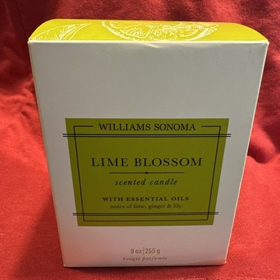 Williams-Sonoma Lime Blossom Scented Candle 9 oz.  New in Box