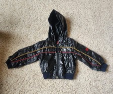ARCTIC RACER TURBO 300ZX Leather Look Racing Jacket RARE 1980's Child Size 3