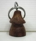 Wooden African Keychain Hand-Carved Burkina Faso
