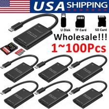 Lot USB C to SD Card Reader Writer OTG Adapter USB 3.0 Micro Memory Card Reader